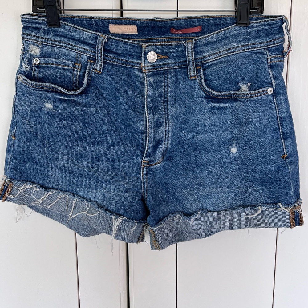 PILCRO HIGH RISE SHORT 28 URBAN OUTFITTERS Denim Blue Women's Shorts - Picture 7 of 7